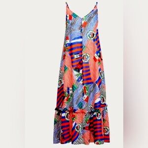 Ralph Lauren Colorful Striped Maxi Dress HOST PICK